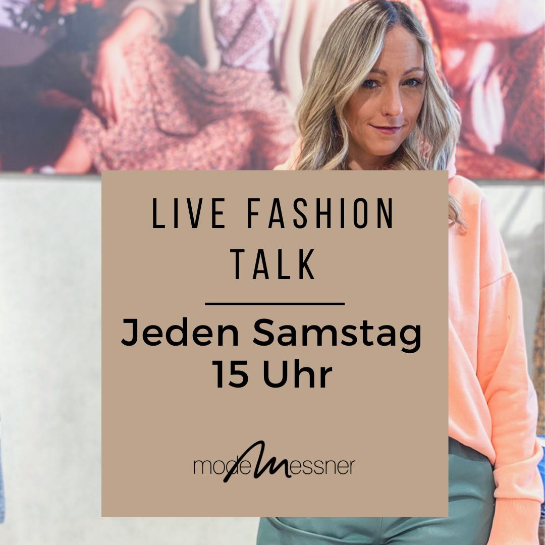 Live Fashion Talk – Jeden Samstag um 15 Uhr auf Instagram
